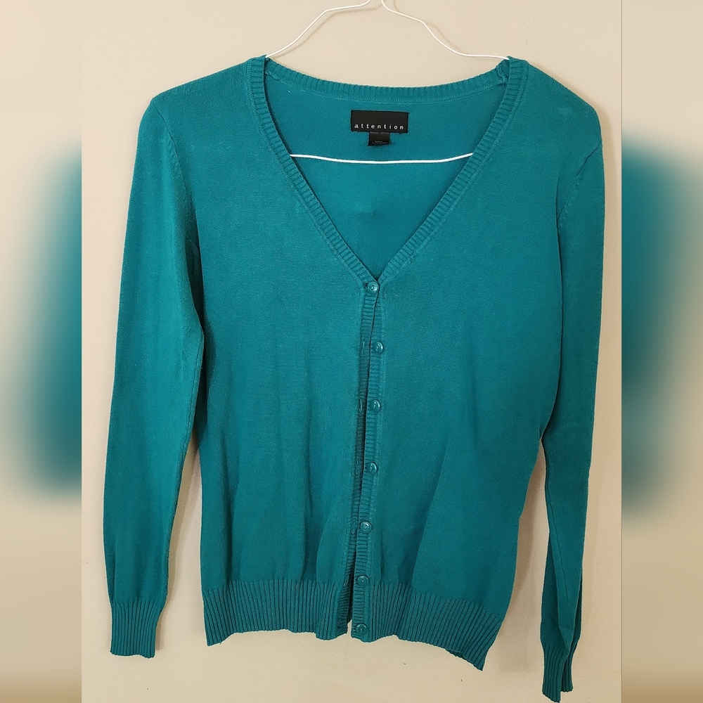 Attention ribbed edge cardigan